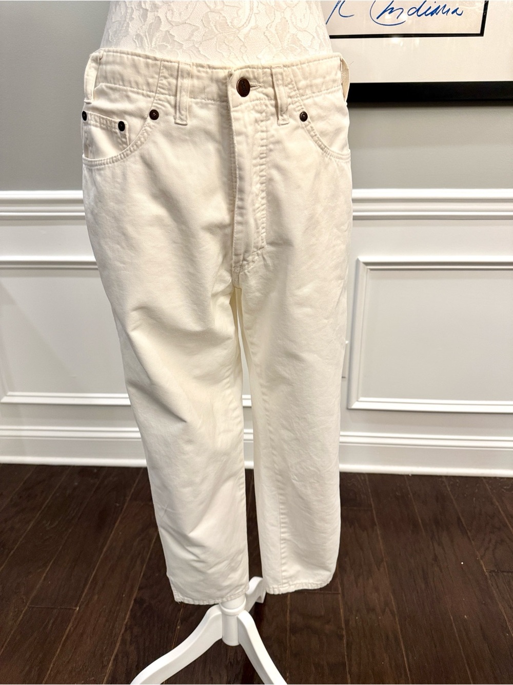 RARE VTG MARCEL SCHEINER WHITE JEANS
